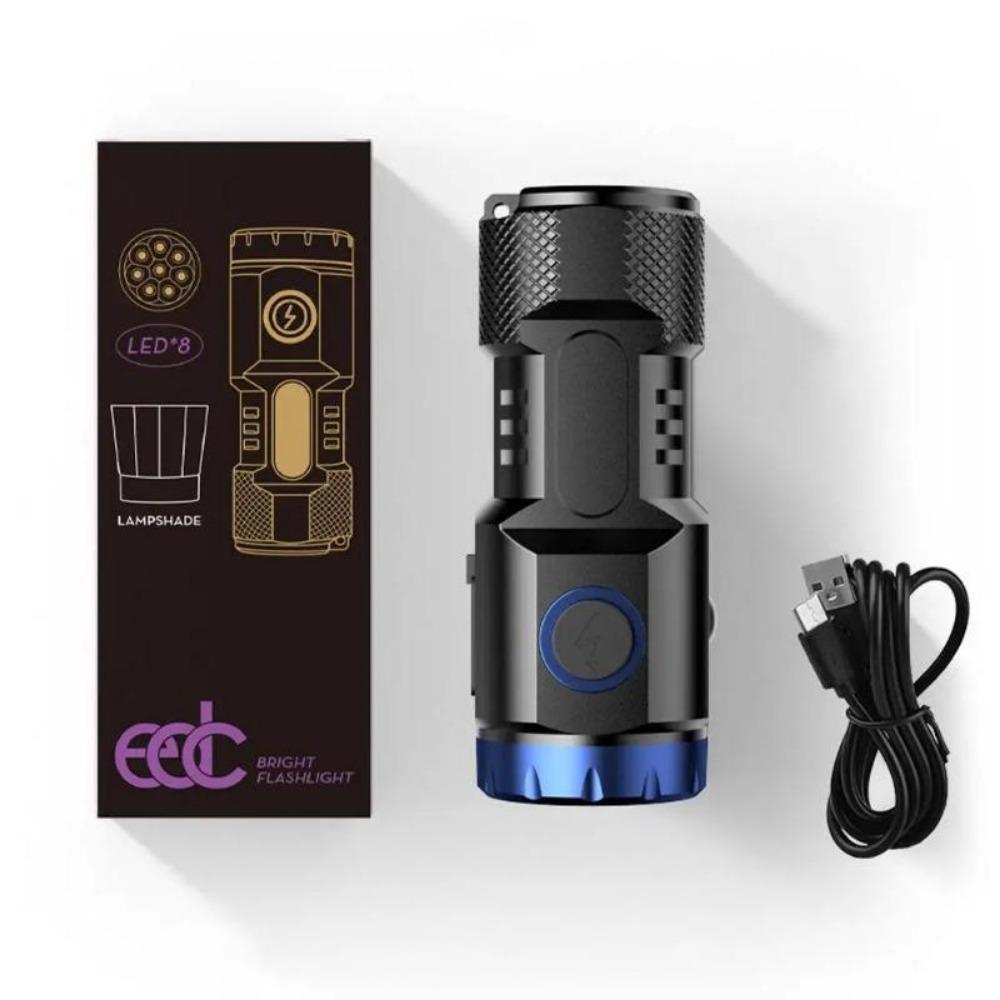 Led Mini Flashlight Ultra Powerful Led Torch 8 Core LED Mini Flashlight 10000 High Power Led Flashlight Magnetic Portable