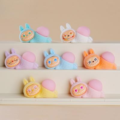 Орнамент из смолы Tide Play, Орнамент, Милая кукла с флоком, Слепой ящик, Слепой пакет, Настольный орнамент