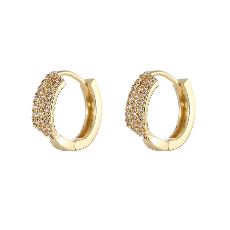 Роскошные серьги-кольца со стразами и кристаллами для женщин, роскошные романтические круглые серьги, минималистичные вечерние украшения с цирконием, аксессуары для ушей