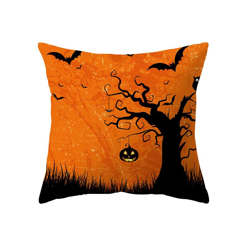 Pumpkin Halloween Theme Pillow Cover Sofa Cushion Cover Holiday Gift Party Decoration Home Decor