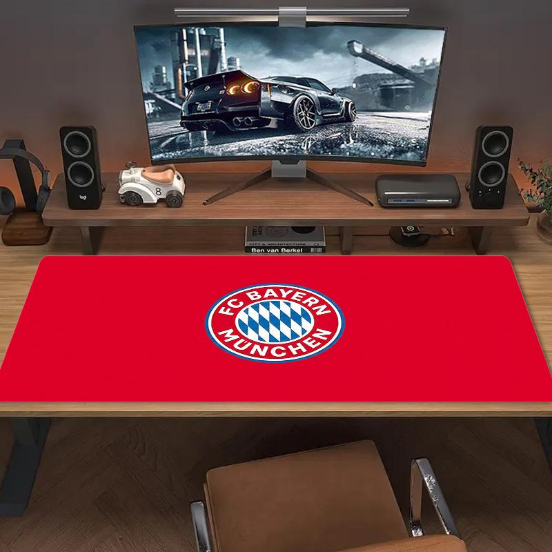 Коврик для мыши FC Bayern Munich Большой игровой коврик для стола Нескользящий коврик для ноутбука/планшета XXL Коврик для мини-ПК с заблокированным краем