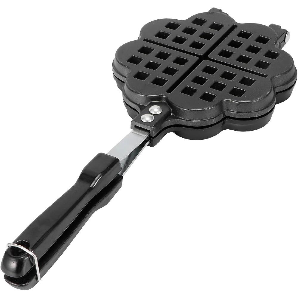 Waffle Iron Baking Tray, Double Sided, Non-stick Coated, High Quality, Easy To Use, Compatible with Gas Cookers
