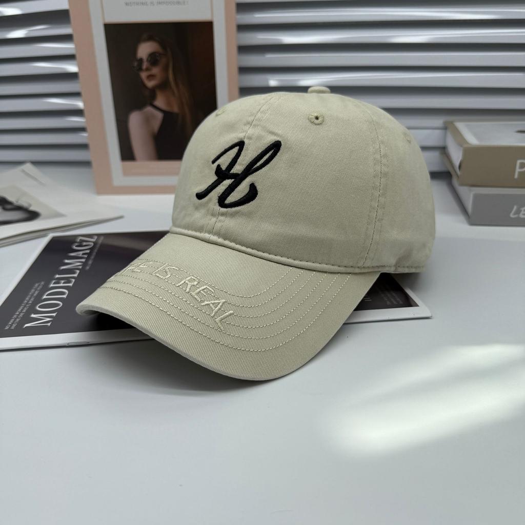 New deep-top baseball cap simple and versatile embroidered letters spring and summer sunshade couple cap children