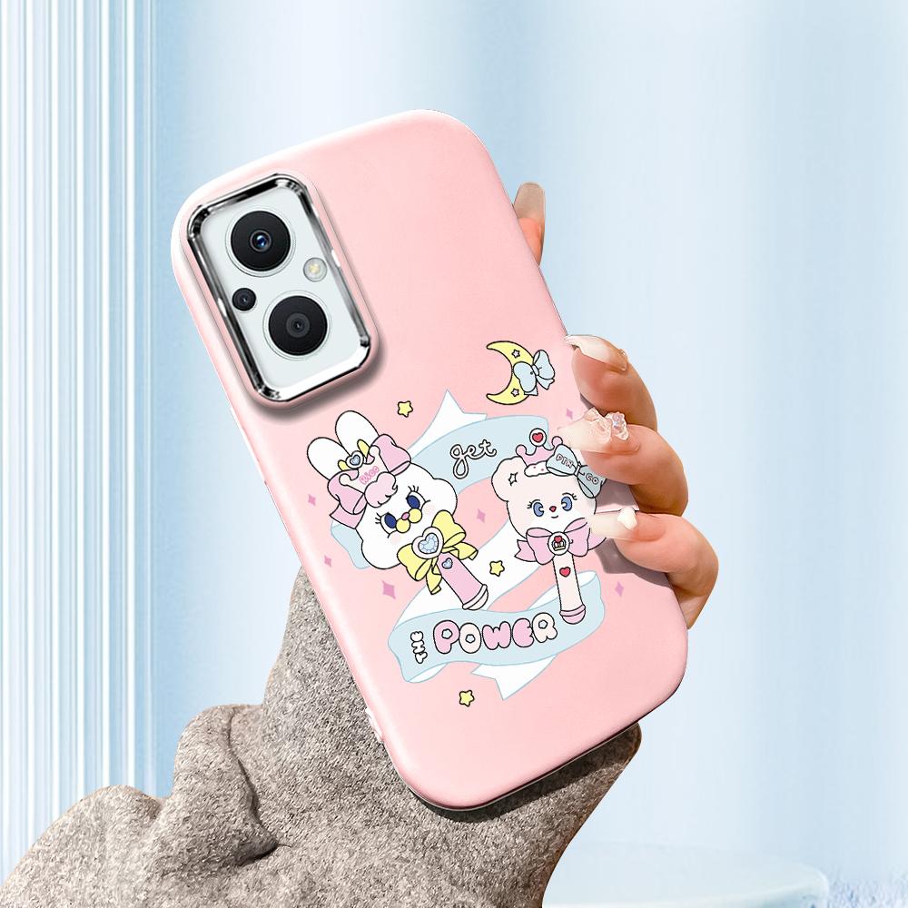 For Vivo V23 V25 V27 V29 V30 Y27S Y28 Y33S Y36 Infinix Hot30I Hot40 Tecno Spark20 Cartoon Black Cat Silver Edge Soft Liquid Silicone Protective Casing