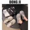 Muffin Platform Loafers Women's 2025 New Spring and Summer Explosion Retro Woven Bag Head Half Slippers Small Sandals
