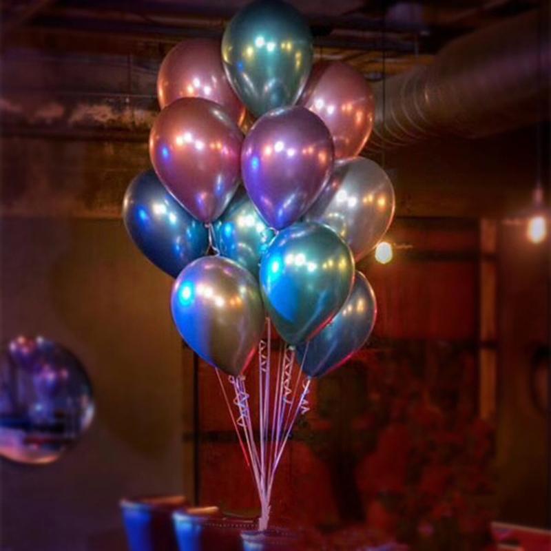50 шт. 12'' высококачественных металлических латексных шаров из толстого хромированного сплава для взрослых, свадеб, дней рождения, вечеринок, украшений