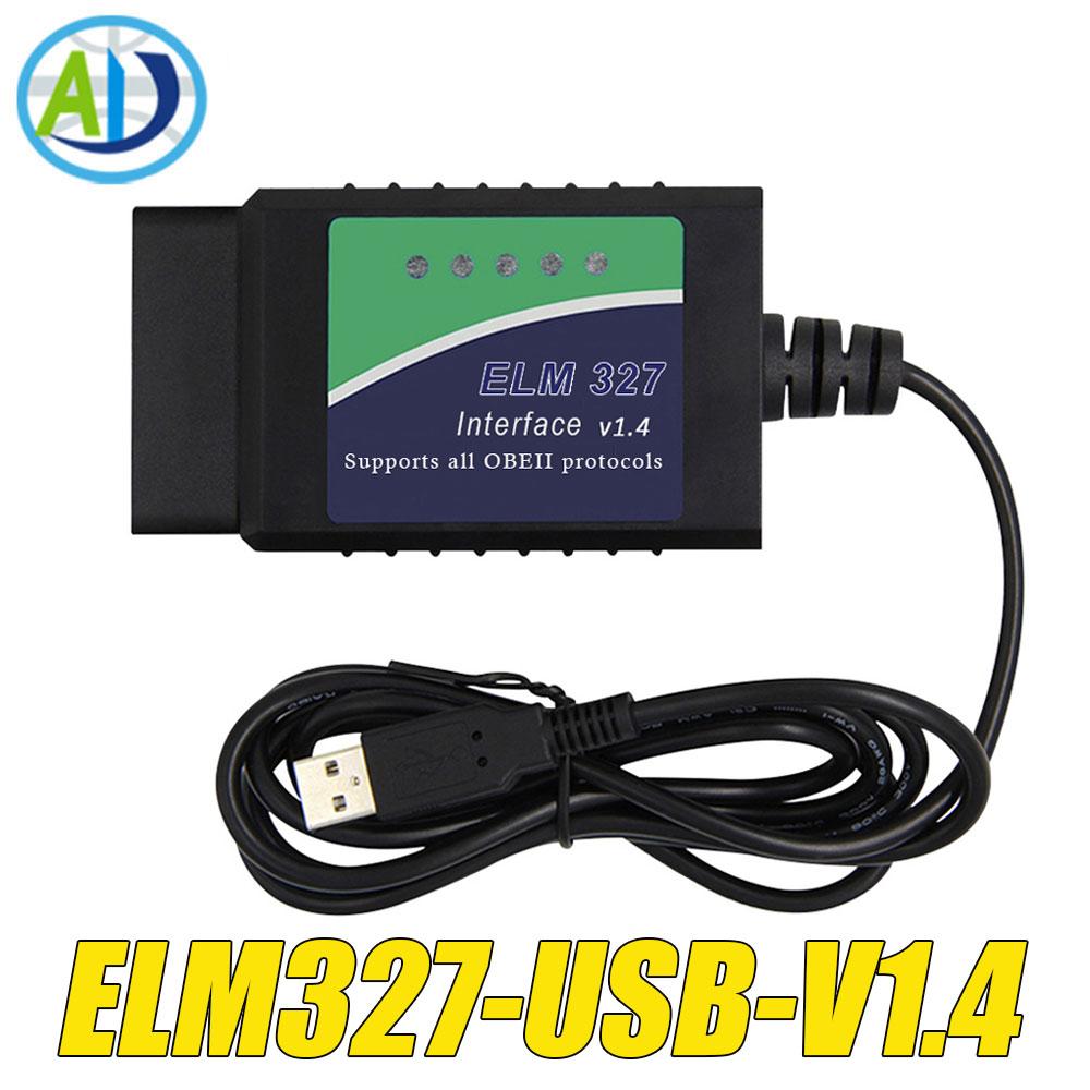 ELM327 USB V1.4/1.5/2.1 Original PIC18F25K80 FTDI FT232RL OBD2 Diagnostic Tool For ScanTool/MultiEcuScan OBD2 Interface Scanner