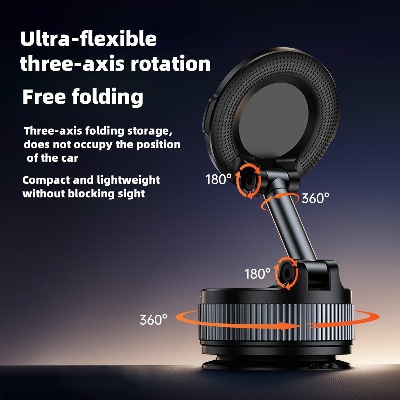 Портативный магнитный держатель для телефона 3-осевой складной держатель Универсальная подставка для приборной панели автомобиля