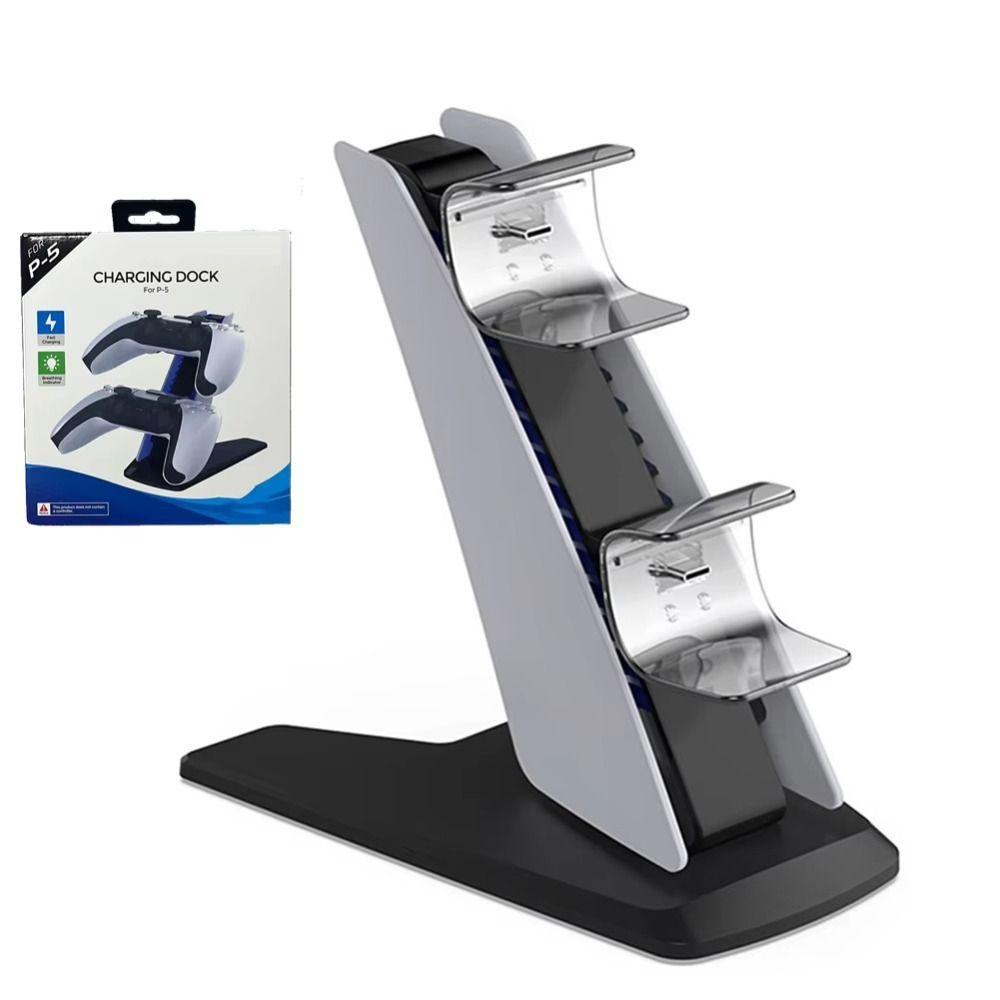 Беспроводная зарядная база для джойстиков Type-C, подставка для двух контроллеров для Sony Playstation 5