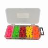 100PCS PVC Fishing Baits 1cm 0.3g Hinged Lures Vibrant Floating Baits  Outdoor Fishing