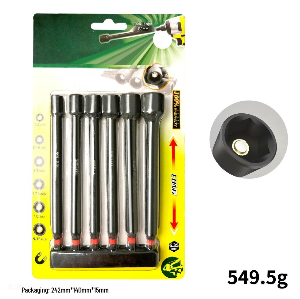 Compact Dual-Function Self-Locking Screwdriver Bit Extension Rod