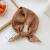 Корейский модный весенний шелковый платок в горошек - Женский модный квадратный шарф для волос, шеи и декора