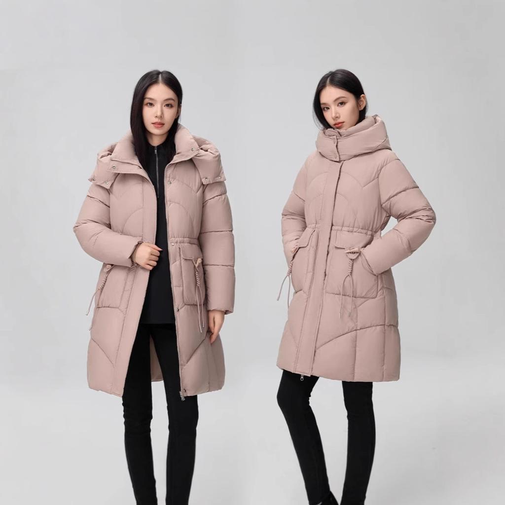 Women's Down Jacket, Mid-length, New Hot-selling Winter Style, Thickened and Warm, Fashionable and Stylish Coat, Loose Waist