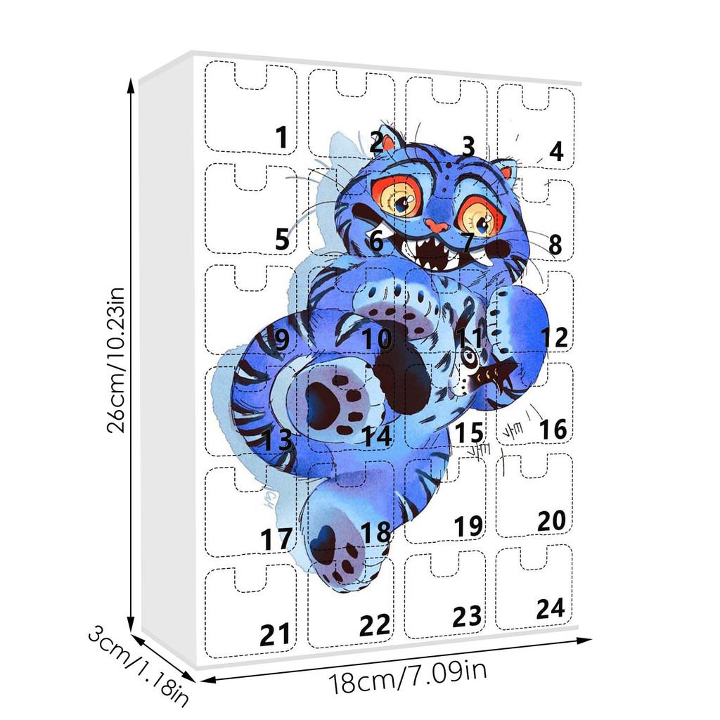Kpop Demon Hunters Christmas Countdown Calendar Acrylic Car Keychain For Kids And Teens Gifting