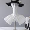 Elegant Pleated Lapel Fake Collar Shawl Decoration Collar Blouse Shoulder Removable Collar Sweater False Collar Top Neckwear