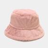 Fashion Solid Colour Fisherman Hat Autumn And Winter Outdoor Warm Plush Basin Hat