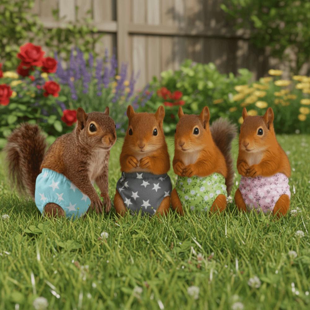 Breathable Pet Training Pants Absorbent Squirrel Underwear  For Guinea Pigs, Squirrels