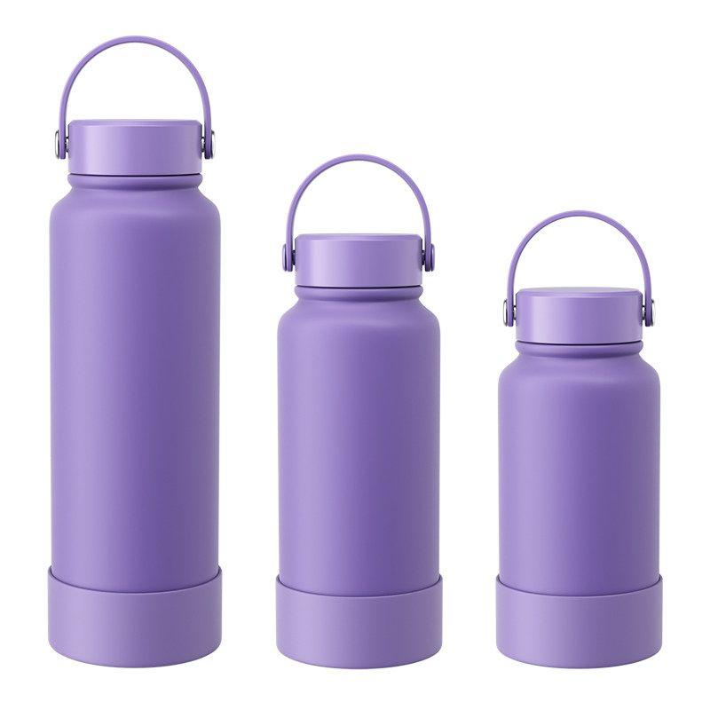 Japanese Large-Capacity Thermos Cup with Engraved Stainless Steel, Portable Outdoor Sports Water Bottle