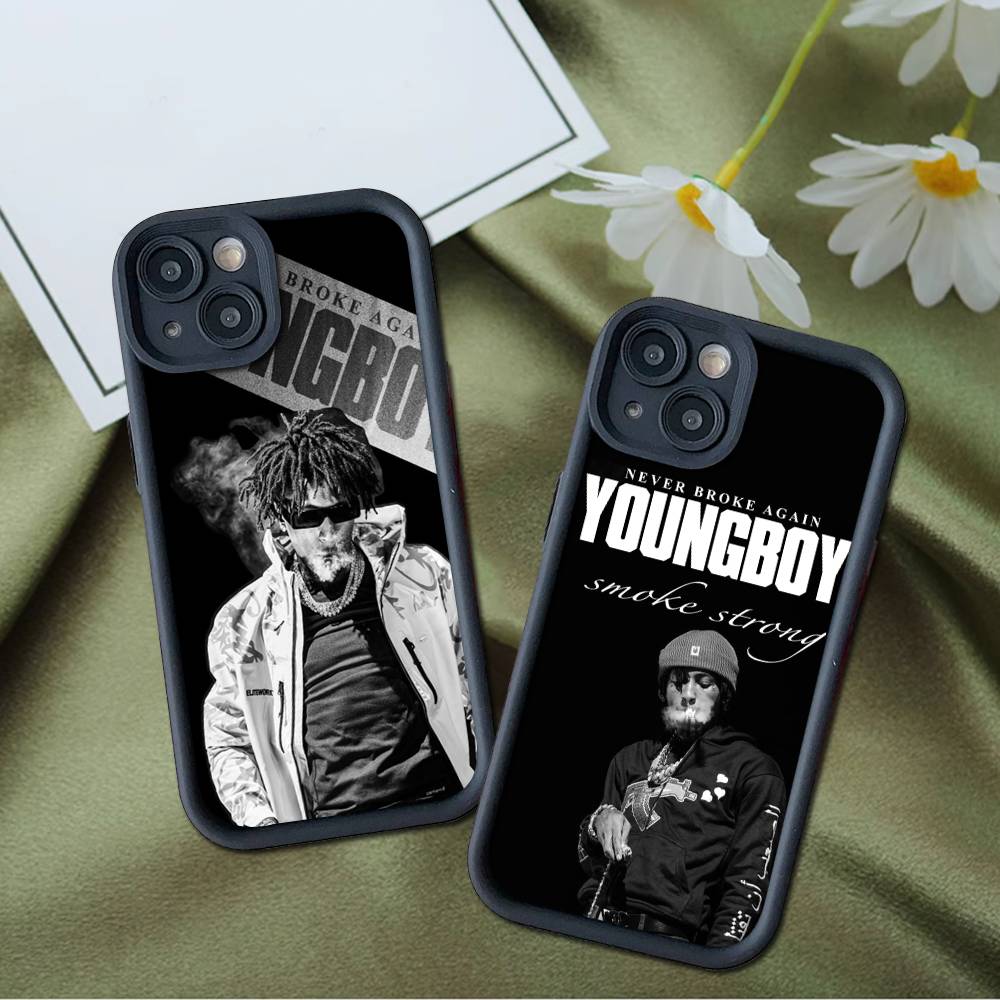 Чехол для телефона Youngboy Never Broke Again для iPhone 17 16 15 14 13 12 11 Pro Max Plus Mini Счастливым рисунком