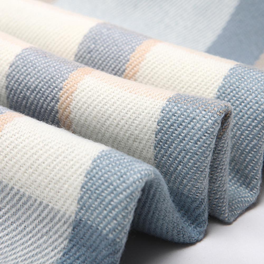 Fashionable Plaid Scarf for Women Autumn and Winter Imitation Cashmere Scarf Mid-length Warm Scarf Shawl Sweet Scarf Cute Scarf