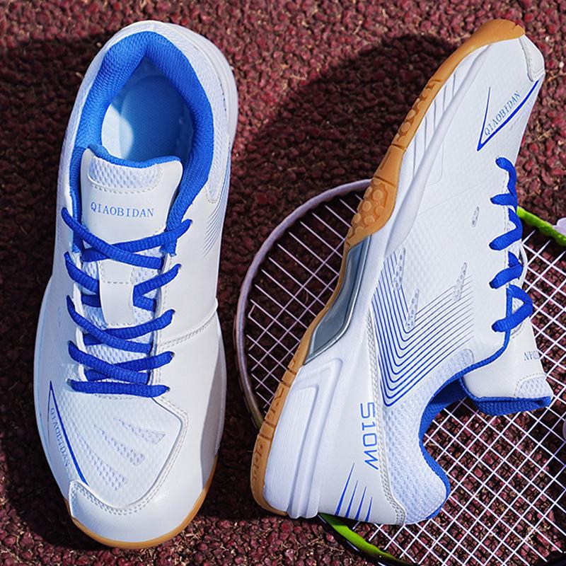 Mens Badminton Shoes Outdoor Anti-slip Sports Training Shoes Men and Women Sneakers Comfortable Lace-up Tennis Shoes for Men