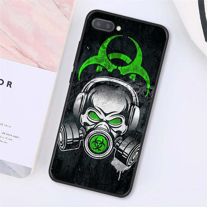 DJ Man Неоновая Маска Противогаз Мальчик Чехлы Для Телефонов Для Huawei Honor 7C 7A 8X 9X 8A 10i 20S 8C 8S 9A 9S 10X lite