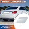 ACROPIX Rear Light Car Bumper Toe Hook Cover Cap for Mercedes Benz W205 Diamond Compatible Part Number 1 Piece C-Class 2015-2020, Silver, A2058850224,