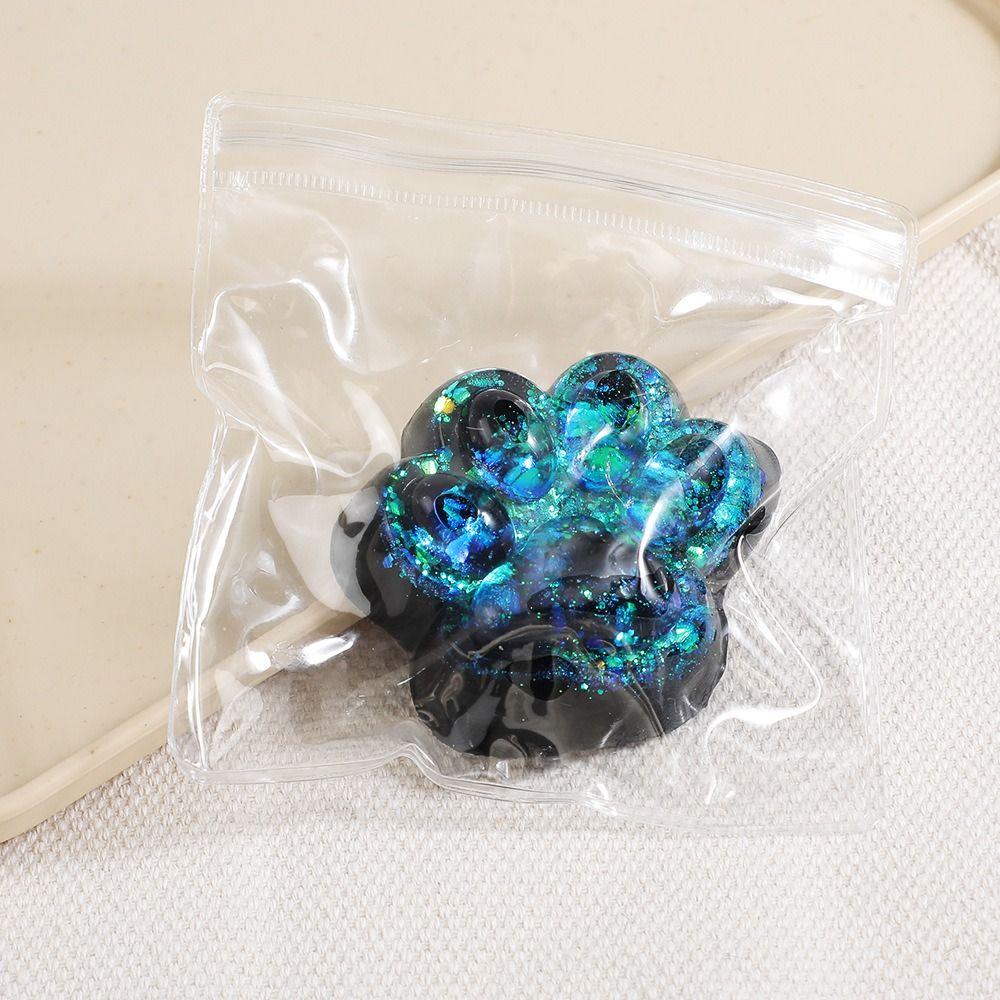 Shiny Cat Paw Squeeze Toy Kneading Cat Paw Pinch Toy Cat Paw Fidget Toy Practical Jokes