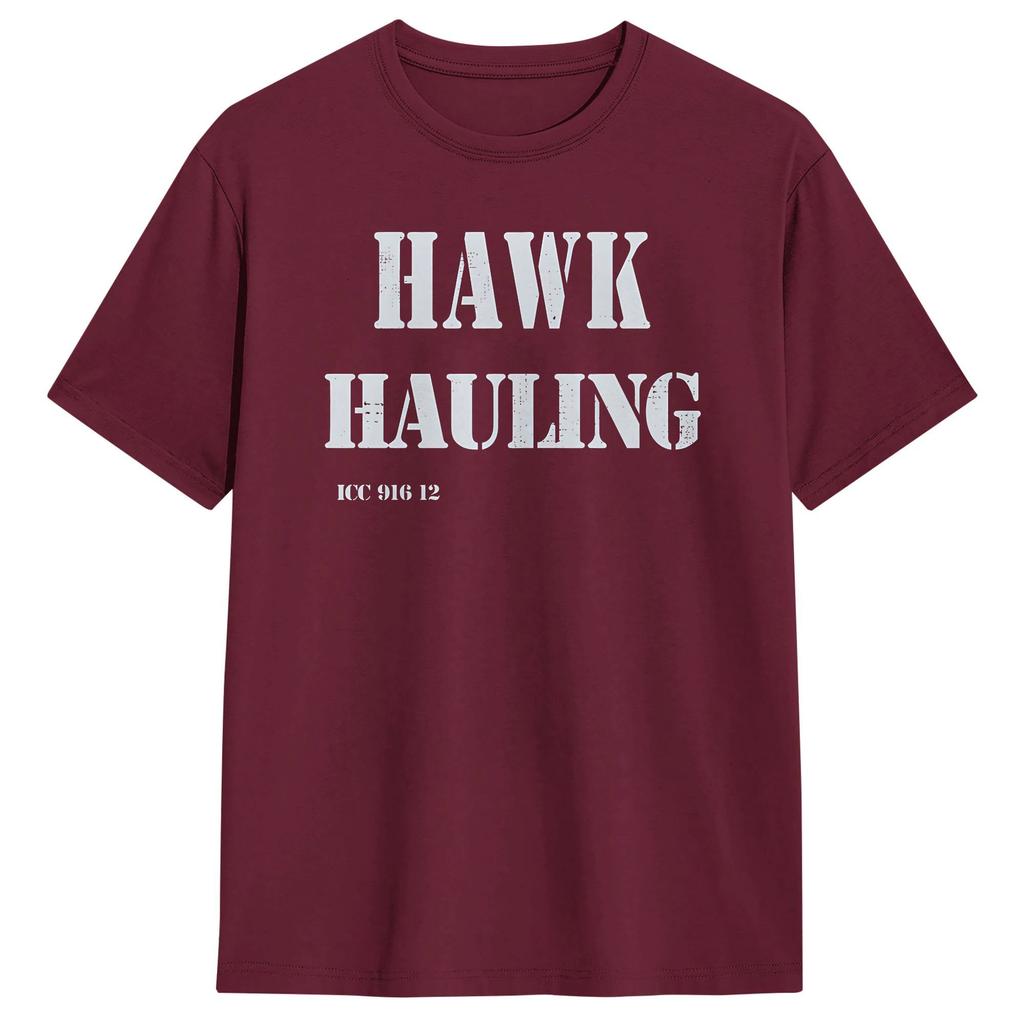 Hawk Hauling Door Decal TShirt Summer Over The Top Hippie TShirts Pure Cotton O Neck Oversize Clothes Short Sleeve Tshirt