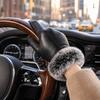 PU Leather Winter Warm Gloves Thermal Women's Driving Gloves  Outdoor Cycling