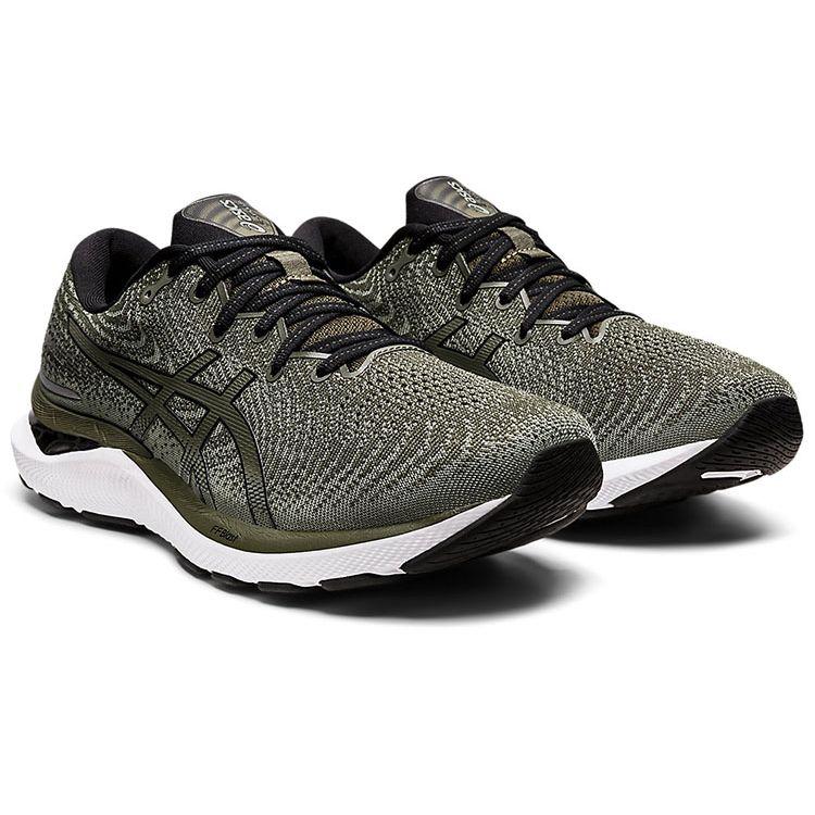 Asics Мужские беговые кроссовки GEL-CUMULUS 24 Оливковый холст Черный 1011B366-300