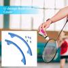 2Pcs Badminton Racket Protector U-Shaped Shock-absorbing Enhanced Performance Front Frame Head Curved Protection Sleeve