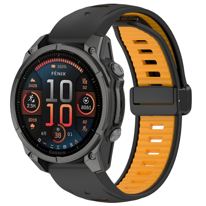 Для ремешка часов Garmin Fenix8 Fenix 8 43мм 47мм 51мм E 7s 7 7x 6s 6 6x Pro 5s 5 5x Enduro3 2 Силиконовый ремешок Браслет Quickfit