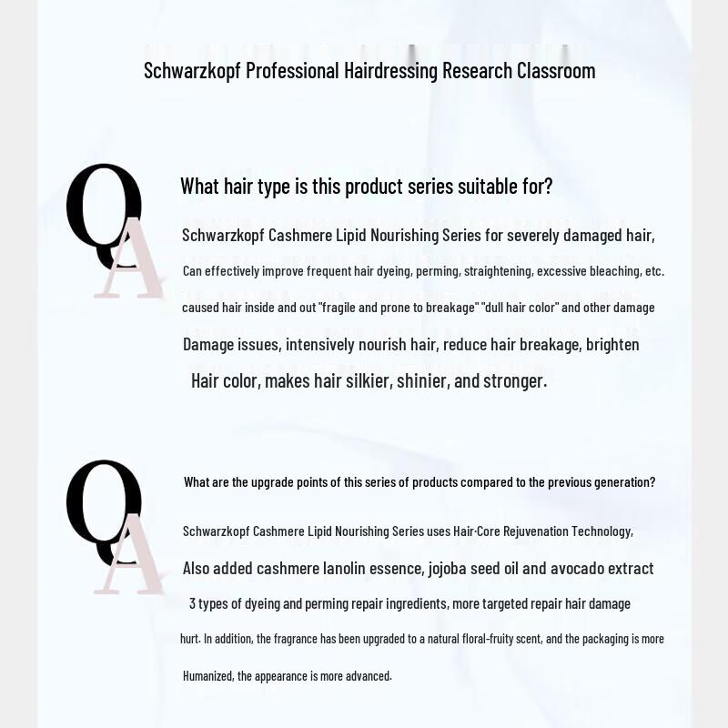 Schwarzkopf Cashmere & Wool Nourishing Shampoo (2x600ml)