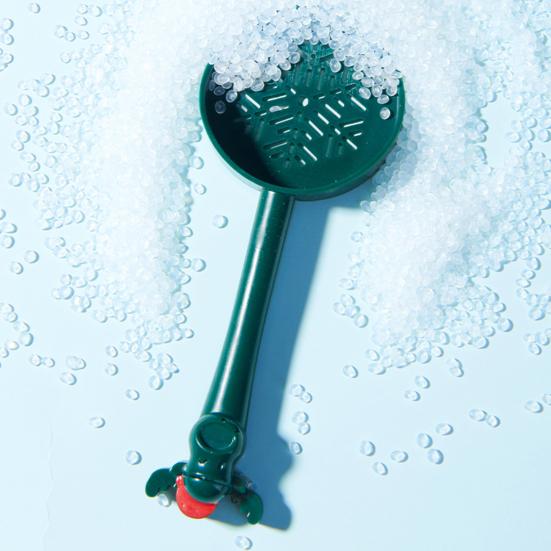 Лопата для песка для хомяка, мультяшная форма, длинная ручка, 2 мм, плотное отверстие, многоразовая, большая, поверхность, экономит силы