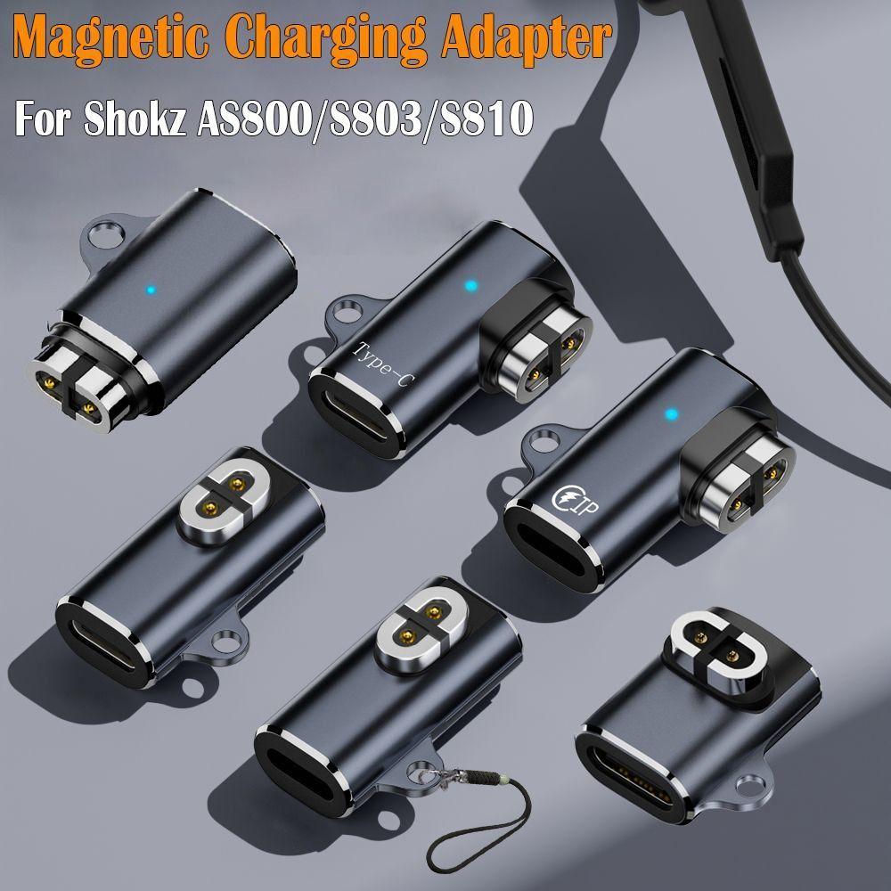 Светодиодный индикатор Зарядный адаптер 90-градусный изогнутый Магнитный зарядник для Shokz AS800/S803/S810/AS700