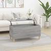 819586 vidaXL Coffee Table Sonoma Grey 90x44.5x45 Cm Engineered Wood