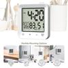 Bathroom Waterproof Shower Timer 12/24-hour Time Clock Date Week Digital Temperature Display LCD Display Screen Wall Clock Timer