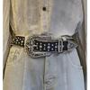 Wide Belt Jeans Belt Rhinestone Diamond Decoration Fashionable Versatile Cross Microfiber Simulation Leather Unisex