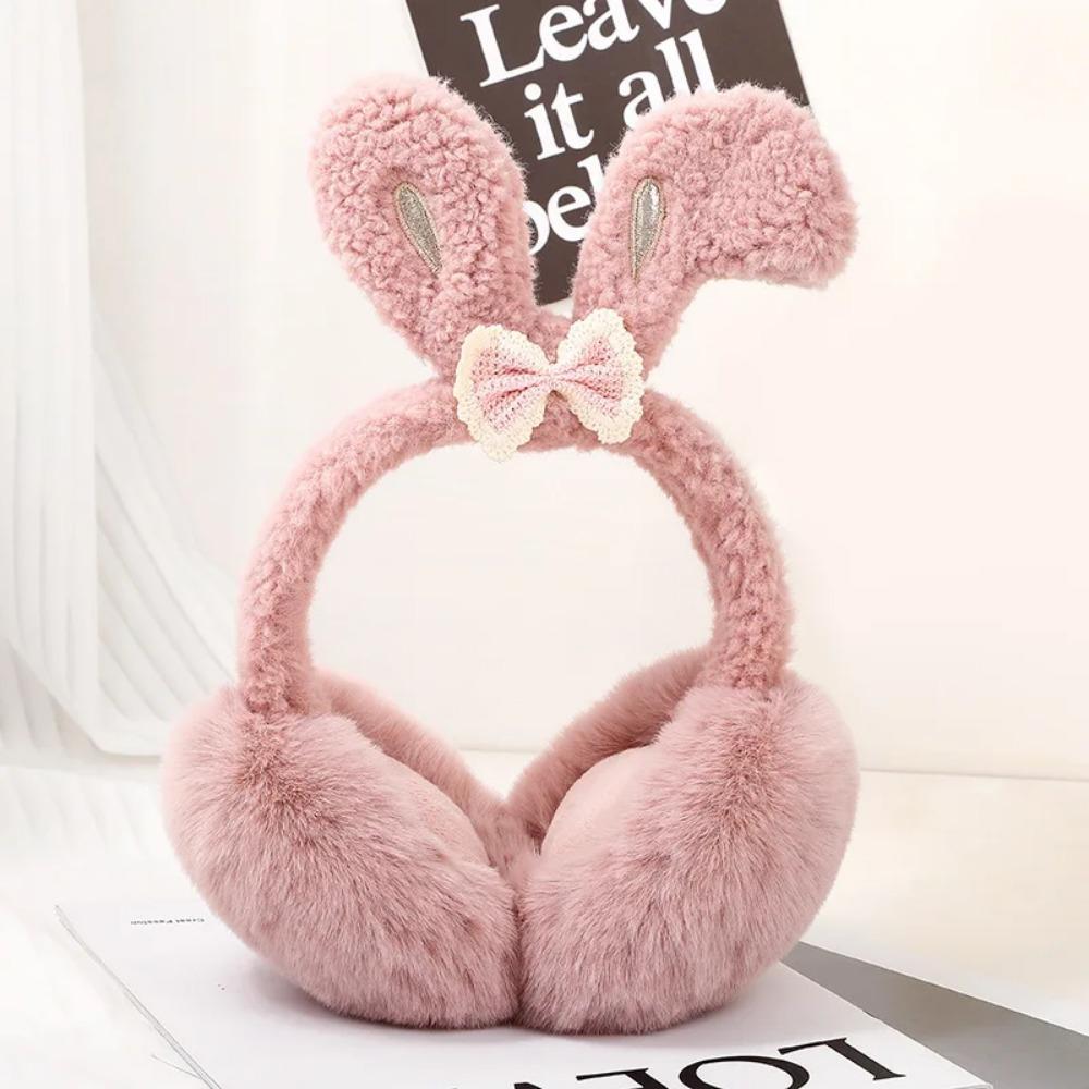 Милые плюшевые зимние теплые наушники, уши-непромокаемые, складные утеплители для ушей, подарки для девочек на осень и зиму, подходят для ежедневных прогулок