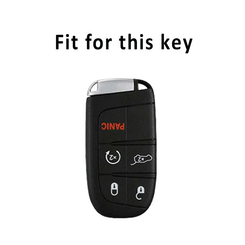 Чехол для ключей из ТПУ с 5 кнопками для Jeep Renegade Grand Cherokee для Dodge Ram Charger 1500 Challenger Chrysler 300C Journey
