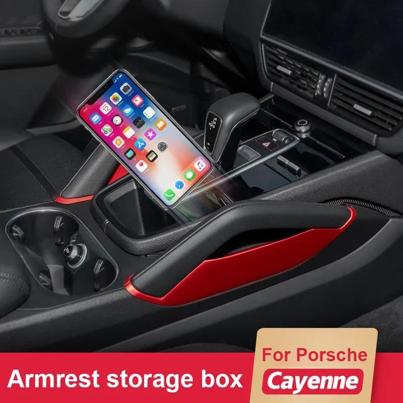 For Porsche Cayenne 2018      2024 ABS Car Central Control Armrest Storage Box Interior Modification Protect