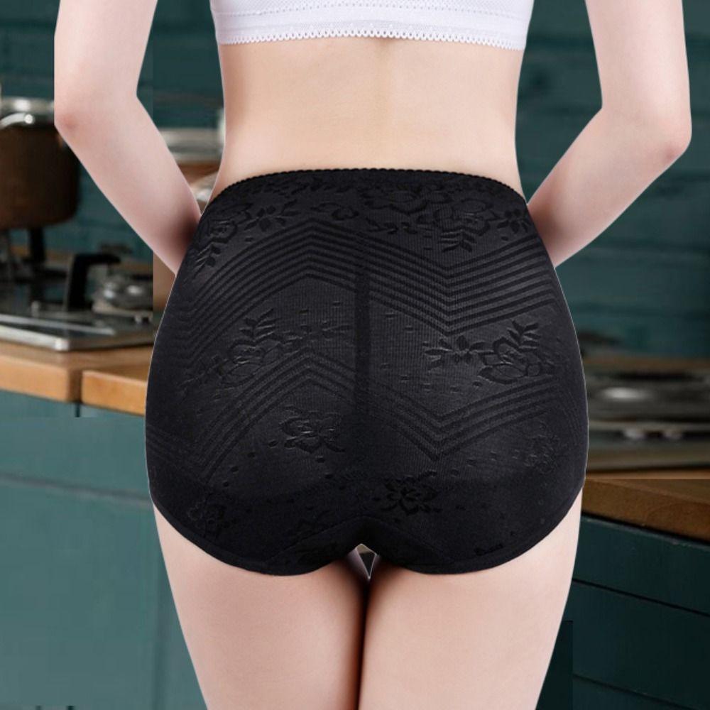Кружевной Цветочный Послеродовой Формирователь Фигуры Застежка Бесшовное Нижнее Белье Линжери Трусики с Эффектом Подтяжки Ягодиц Женские