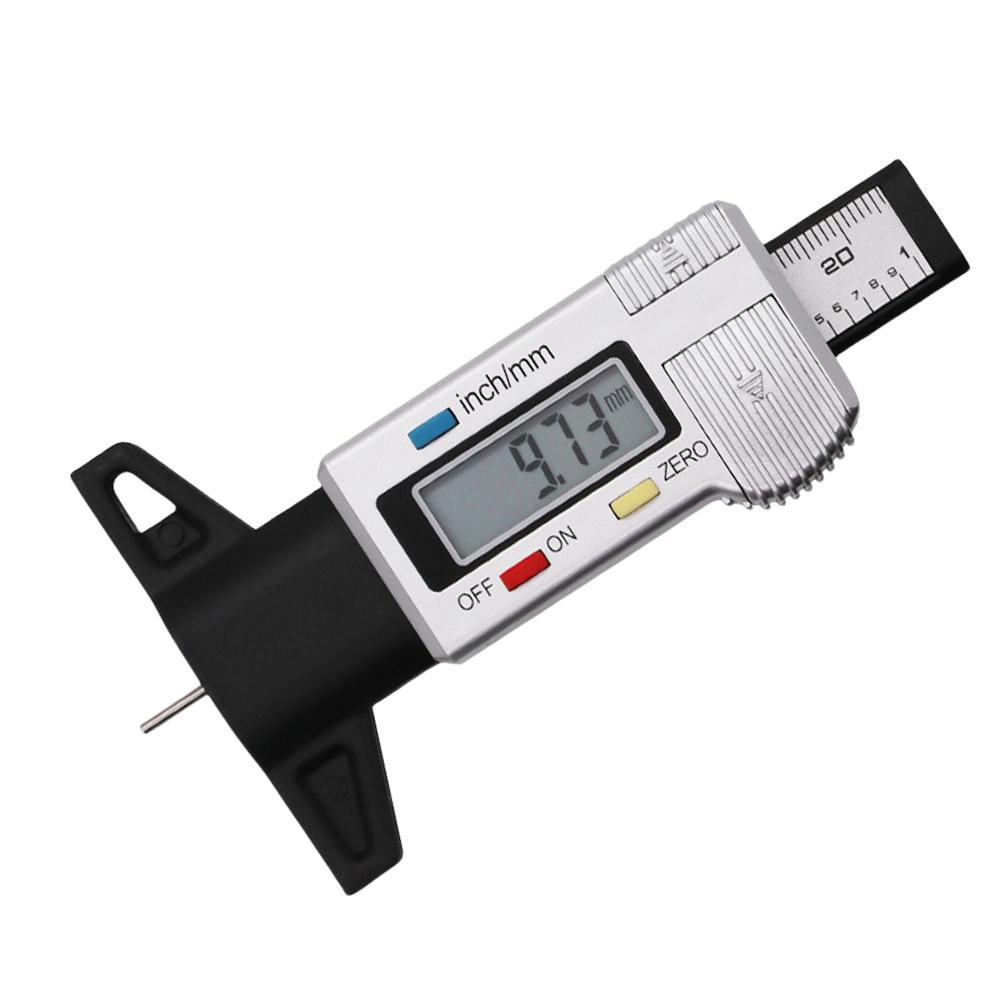 Digital Tread Depth Gauge Battery Operated Digital Tyre Depth Gauge 25mm Thickness Gauge High Precision Measuring Depth Caliper