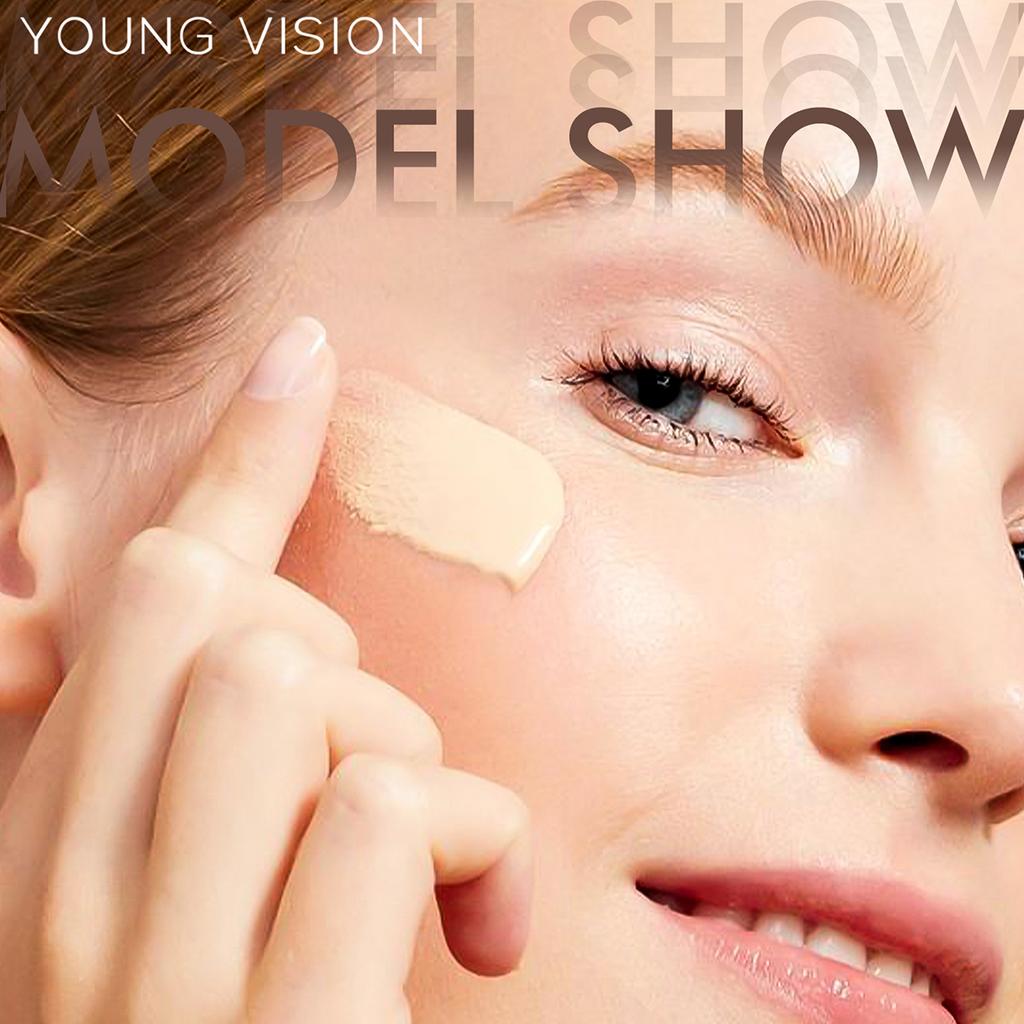 Detachable Bottom Press Liquid Foundation Matte Control Oil Full Coverage Non-removable Waterproof Face Base Makeup