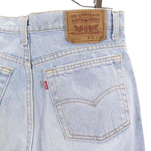 Levi's 90-е Сделано в США 510-0217 Прямые джинсовые брюки w32 джинсы Мужские Б/У