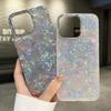 Роскошный глянцевый чехол с узором «бриллиантовая ракушка» Aurora для iPhone 16 15 14 13 12 11 Pro Max X XR XS 7 8 Plus SE Лазерный IMD PC Жесткий чехол