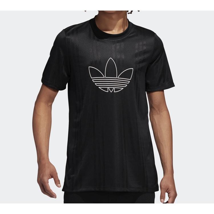 adidas originals Sports Round Neck Short Sleeve 'Black' Men's ED4683