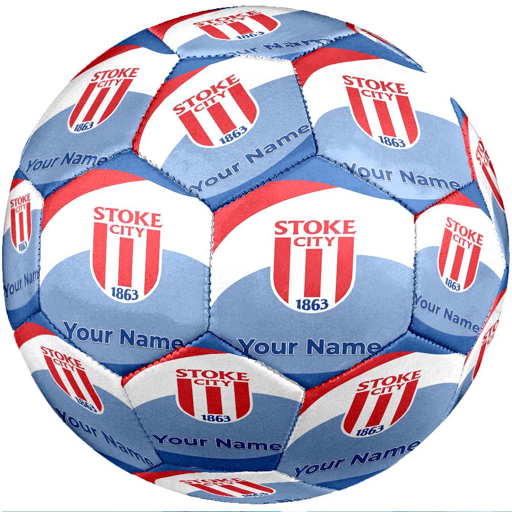 Stoke City FC Fashion Size 5 Football Wearproof Non‑Slip Soccer Ball For Sports Training Entertainment Use