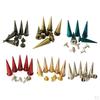 10 Sets Copper Cone Screw Stud Leathercraft Rivet Bullets Spike Decor Red